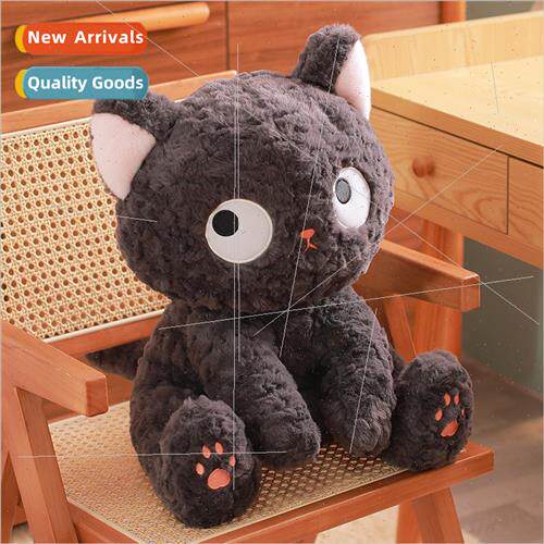Cute dorky ltle black cat doll doll plush toy cat doll girls