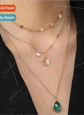 Europe nd multi-element splicing texture sequins water drop