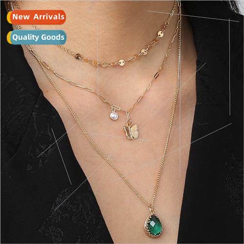 Europe nd multi-element splicing texture sequins water drop