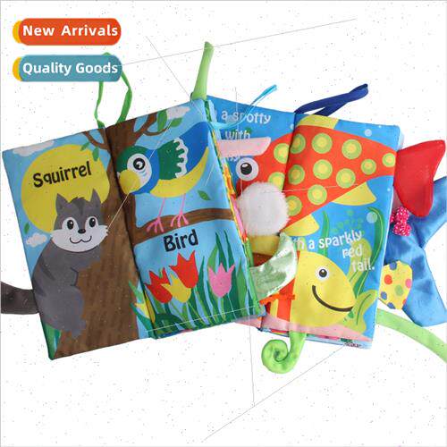 Baby touch three-dimensional animal tail cloth book animal s