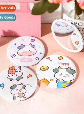 Cartoon calf makeup mirror girls creative mini vany mirror s
