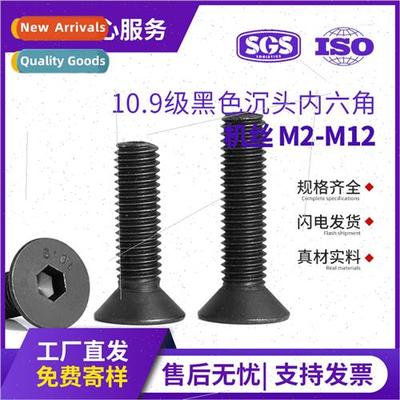 M2 M3 M4 M5 M6 10.9 hexagon socket head cap screws black fla