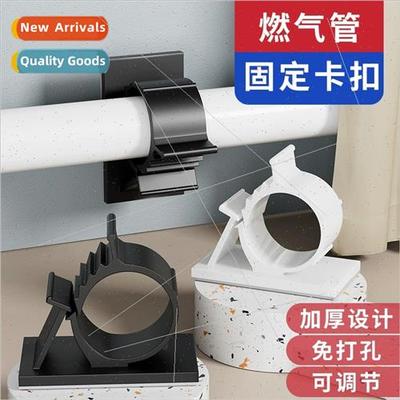 No-hole water pipe hose clamps line card gas pipe fixer univ