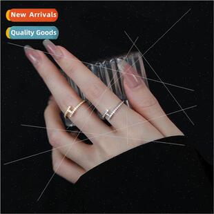 Propos Zirconia Letter Europe Index Delicate Set Ring