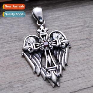 Wings Angel Cross Pendant Bully Fashion Men Vintage