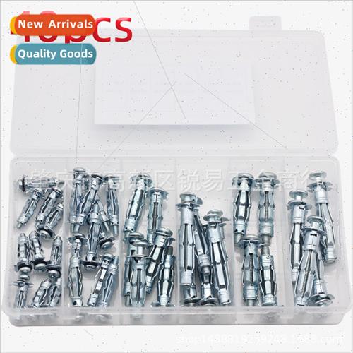 40pcs blue zinc plated hollow gecko expansion bolts set M4M5
