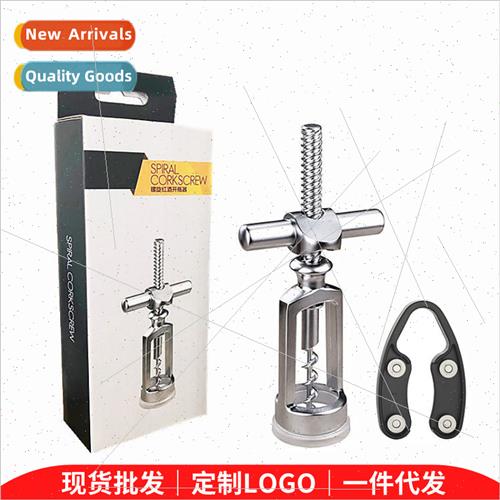 Creative screw corkscrew cross bottle opener wine opener lab