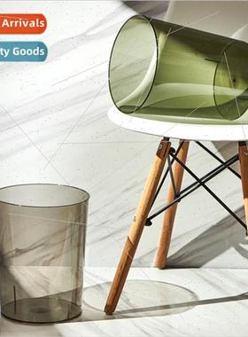 Household transparent garbage can bedroom paper basket kchen