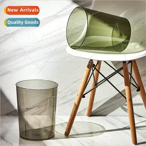Household transparent garbage can bedroom paper basket kchen