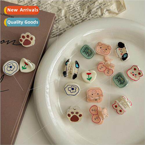Cute bear mini cherry small grab clip female summer ehead ba