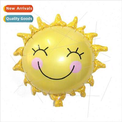 Children birthday party decoration arrangement smiley sunflo