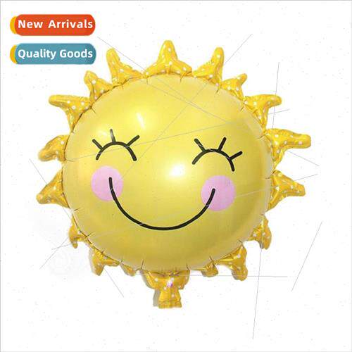 Children birthday party decoration arrangement smiley sunflo