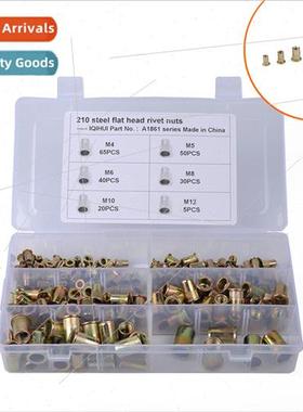Combination 210pcs box color steel rivet nut M4 5 6 8 10 12