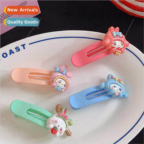 Sweet cute cartoon duckbill clip candy color hair clips bunn