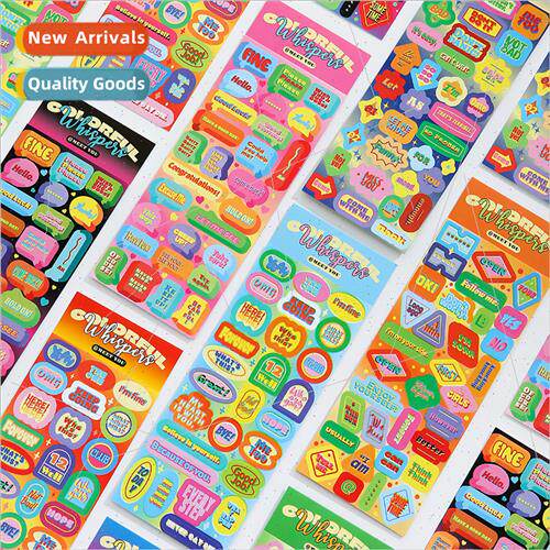 Stickers colorful flotsam Korea stickers handbook thermos su