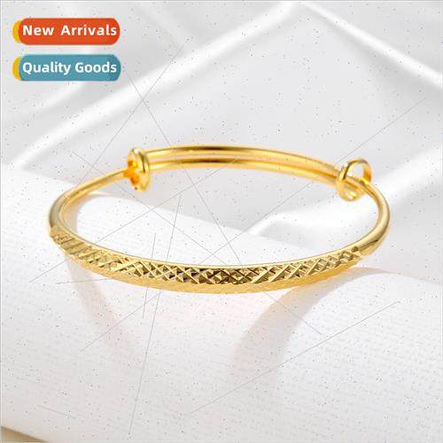 Fashion brass casting bracelet simple versatile diamond flow