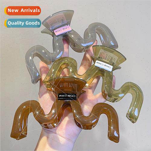 mple Wave Large Grab Clip Female Hair Volume High Colorful B