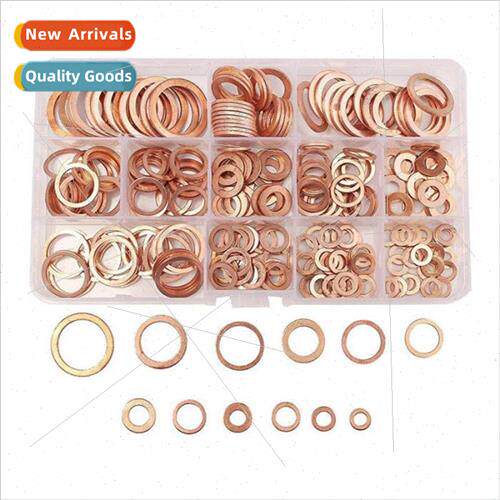 280pcs Copper Gasket Combination Gasket Box Set Flat Gasket