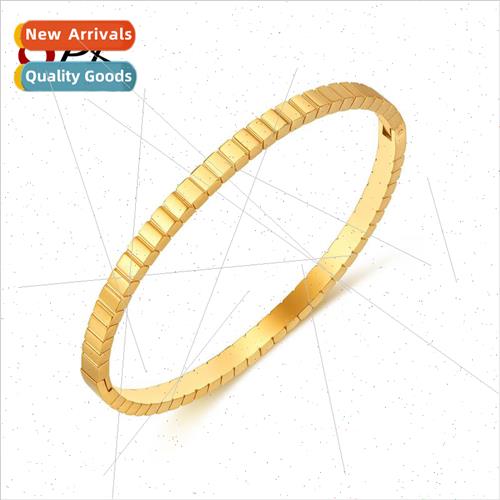 Europe tanium steel vein ring fashion simple stainless steel