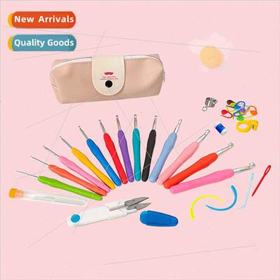 Crochet Hook Set TPR Soft Shank Fting Hdiy Sweater Knting To