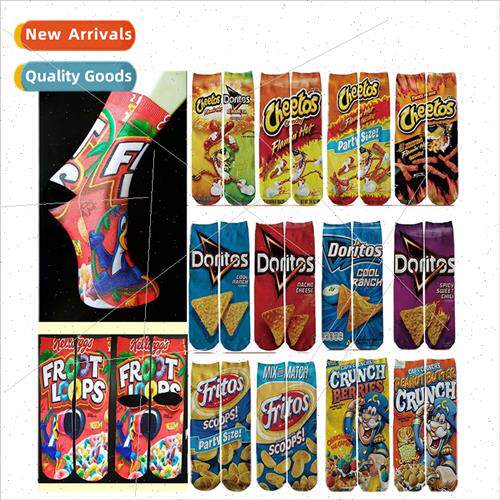 Whe socks womens mid-length nd socks 3D heat sublimation pri