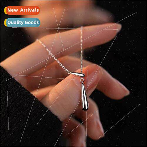 Tassel water drop necklace women ins French minimalist fashi