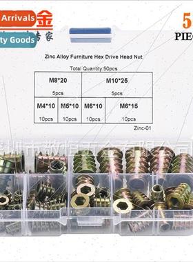 50pcs box M4 M5 M6 M8 M10 mixed zinc alloy wh head furnure e