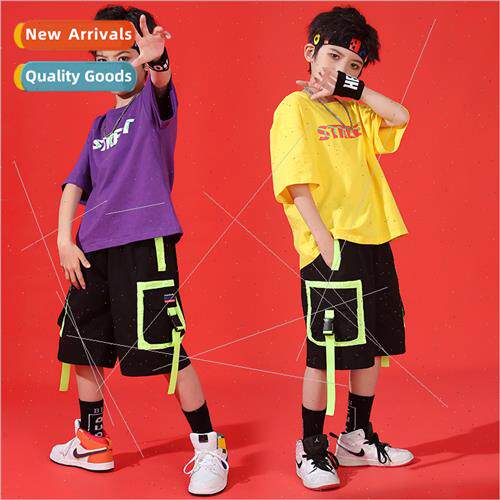 Childrens Set Dance Su Summer Boys Hip Hop Personalized Perm