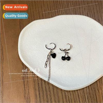 Sweet asymmetrical earrings cherry love earrings female summ