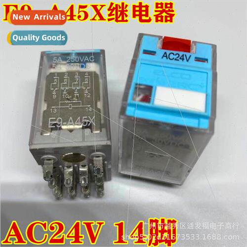 E9-A45X Relay AC24V BrNew al RELECO IECCO ES94 Base DCC4V AC