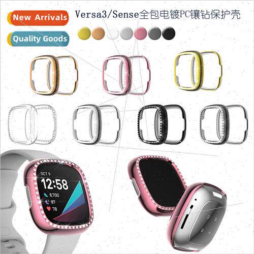 适用Fitbit Versa3/Sense watch full package electroplating PC