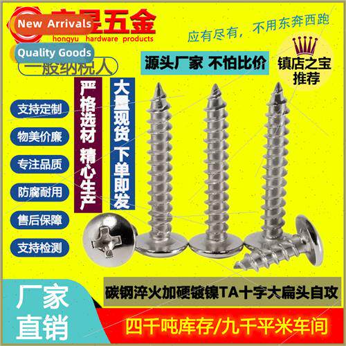 hardened TA cross large flat head tapping screws umbrella he