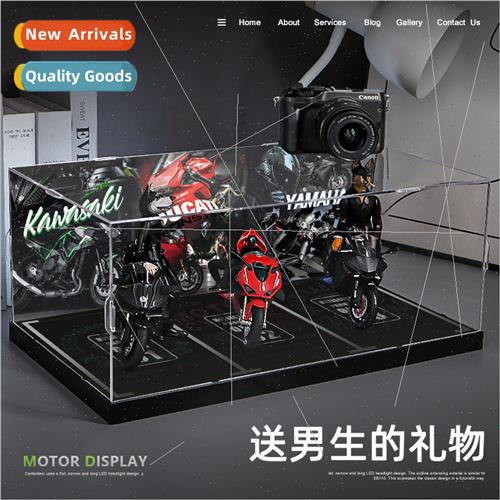 1:12 High Transparency Acrylic Alloy Motorcycle Model Displa
