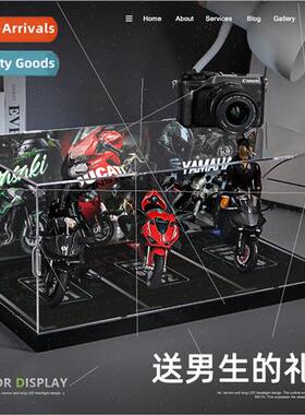 1:12 High Transparency Acrylic Alloy Motorcycle Model Displa