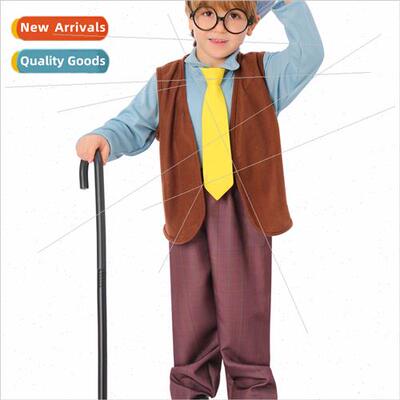 Christmas new childrens su old grandpa role-playing cos clot