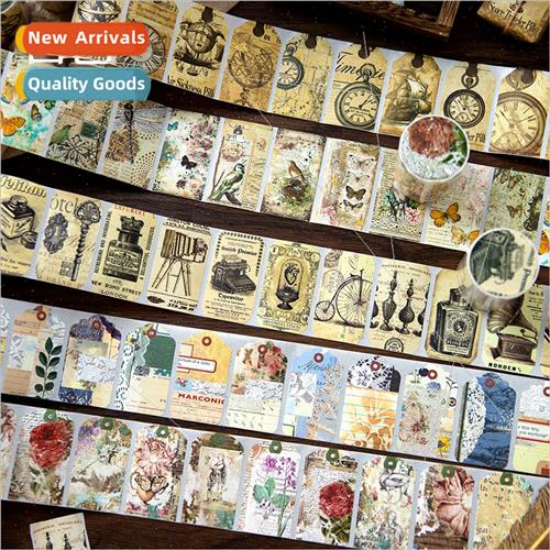 Tiny prologue kraft tape lerary retro handbook decoration DI