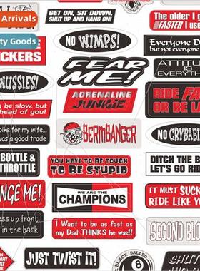 Crawler Drift Car Shell DIY Tuning Decal Pull Sticker TRX4 9