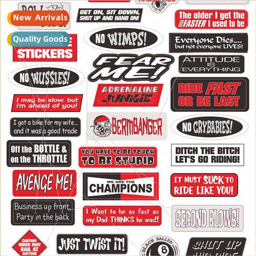 Crawler Drift Car Shell DIY Tuning Decal Pull Sticker TRX4 9