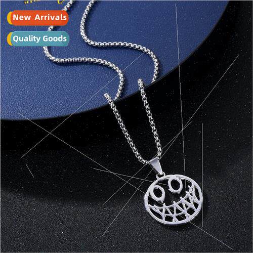 Fashion Tanium Steel Devil Necklace Devil Smiley Alloy Penda