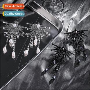 tassel diamond point earrin female Europe earrings cyberpunk