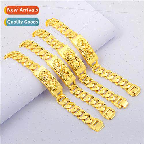 Jewelry New Fashion Trend Men Gold Dragon Bracelet