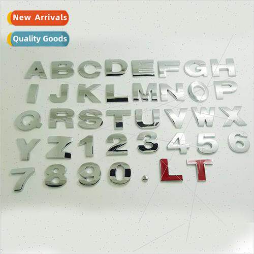 Car 3D letters car stickers English letters car mark DIY alp