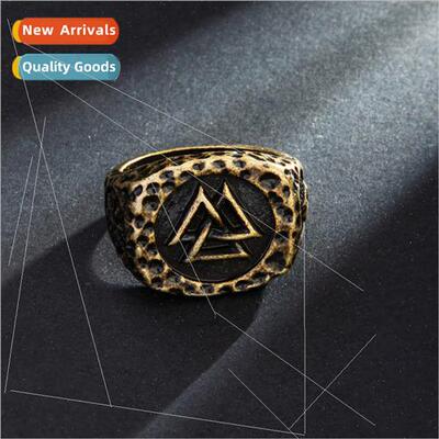 New Viking Totem Alloy Ring Bully Men Punk Vintage Ring