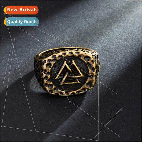 New Viking Totem Alloy Ring Bully Men Punk Vintage Ring