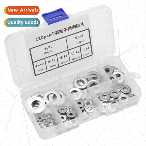 110pcs box  stainless steel inch flat washer American washer