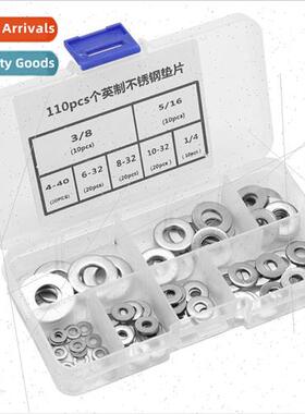 110pcs box  stainless steel inch flat washer American washer