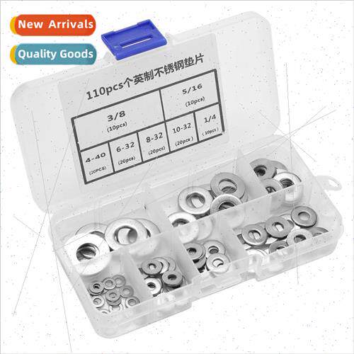 110pcs box  stainless steel inch flat washer American washer