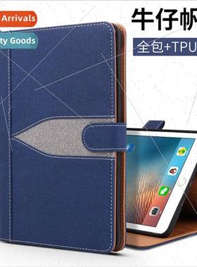 适用ipad cowboy canvas case air3 10.5 lanyard mini5 all-incl