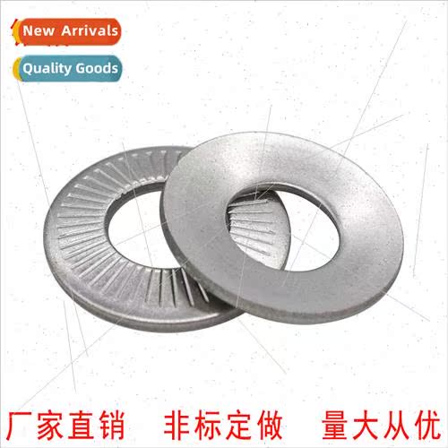 French Standard Disc Embossed Knurled Spring Washers 304NFE2