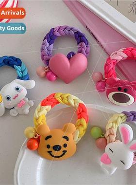 Colorful braided hair bcute invincible dog doll headbltle gi